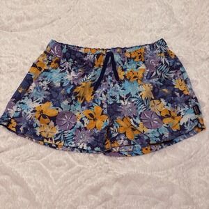 Patagonia Shorts Womens Small Barely Baggies Nylon Outdoor Hike Swim Floral 2.5